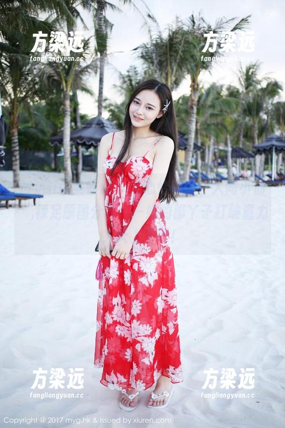 MyGirl美媛馆 - 温心怡化身“人间小仙”,裸足原图分享——她的脚丫子打破重力，天上飞吧！
